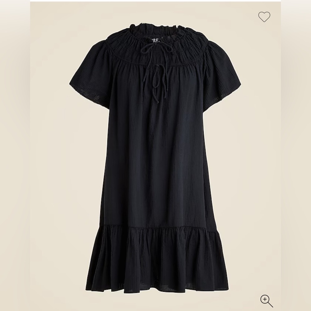 J Crew black babydoll dress